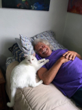 Don with Jewel the Cat