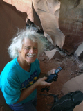 Don in his element…photographing rock art